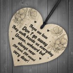 Memorial Hanging Heart Sign Bereavement Remembrance Poem Mum Dad
