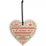 Novelty Retirement Gift for Him Her Colleague Good Luck Leaving