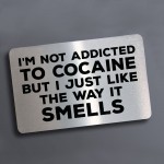 Rude Metal Wallet Card Birthday Gift For Men Him Novelty Joke