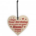 Funny Birthday Gift For Your Girlfriend Wife Novelty Wood Heart