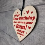 Funny Birthday Gift For Your Girlfriend Wife Novelty Wood Heart