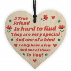 Best Friend Gift Wood Heart Gift For Friend Colleague Friendship