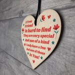 Best Friend Gift Wood Heart Gift For Friend Colleague Friendship