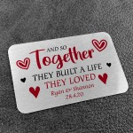 Anniversary Gifts For Him Her Personalised Wallet Insert 