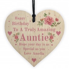Happy Birthday Auntie Gift Hanging Sign For Birthday Love Plaque