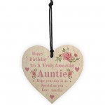 Happy Birthday Auntie Gift Hanging Sign For Birthday Love Plaque