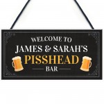 Bar Personalised Funny Decor Sign Beer Garden Shed Pub Decor 