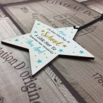 1st Day At School Gift Personalised Wooden Star Daughter Son