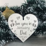 Personalised Dad To Be Gift Engraved Heart New Baby Birthday