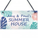 Personalised SUMMERHOUSE Plaque Hanging Garden Shed Sign