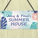 Personalised SUMMERHOUSE Plaque Hanging Garden Shed Sign