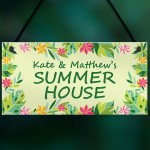 Summer House Welcome Personalised Sign For Garden Shed Sign