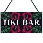 TIKI BAR Hanging Welcome Home Bar Signs Garden Cocktail Decor