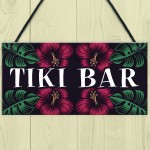 TIKI BAR Hanging Welcome Home Bar Signs Garden Cocktail Decor