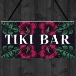 TIKI BAR Hanging Welcome Home Bar Signs Garden Cocktail Decor