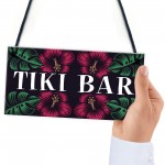 TIKI BAR Hanging Welcome Home Bar Signs Garden Cocktail Decor