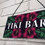 TIKI BAR Hanging Welcome Home Bar Signs Garden Cocktail Decor