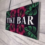 TIKI BAR Hanging Welcome Home Bar Signs Garden Cocktail Decor