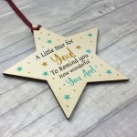 Daughter Son Friendship Gift Wooden Star Wonderful You Are