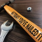 60 TODAY 60th Birthday Engraved Hammer Gift For Him Birthday