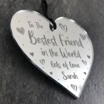 Best Friend Gifts Handmade Acrylic Heart Friendship Plaque