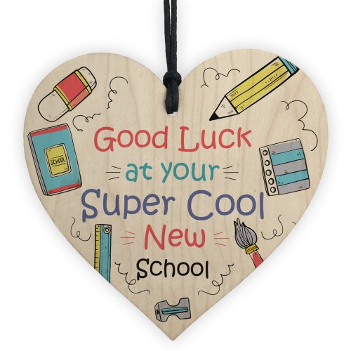 1ST FIRST DAY AT SCHOOL Gift Hanging Heart Back To School Gift