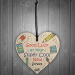 1ST FIRST DAY AT SCHOOL Gift Hanging Heart Back To School Gift