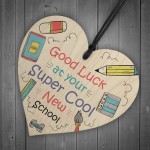 1ST FIRST DAY AT SCHOOL Gift Hanging Heart Back To School Gift