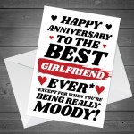Funny Joke Anniversary Card For Girlfriend Greetings Card