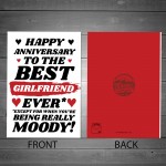 Funny Joke Anniversary Card For Girlfriend Greetings Card