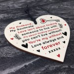 Soulmate Gift For Husband Heart Anniversary Gift For Husband