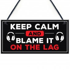 Keep Calm Funny Gamer Gifts For Him Games Room Man Sign