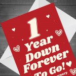 Funny Joke 1st Anniversary Card For Husband Wife Card For Him