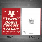 Funny Joke 4th Anniversary Card For Husband Wife Card For Him