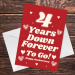 Funny Joke 4th Anniversary Card For Husband Wife Card For Him