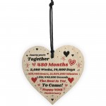 40th Anniversary Gift Husband Wife Wedding One Year Mr & Mrs