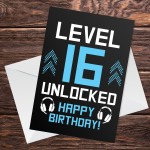 Funny 16th Birthday Card For Son Brother LEVEL 16 Humour Card