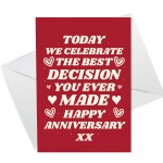 Anniversary Card For Boyfriend Girlfriend Cute Anniversary Card 