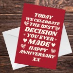 Anniversary Card For Boyfriend Girlfriend Cute Anniversary Card 