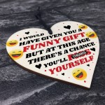 Funny Christmas Birthday Wooden Heart Gift For Him Her Novelty R
