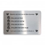 Grandad To Be Gift Personalised Wallet Insert From Bump Gift