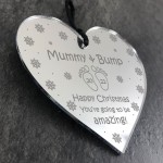 Mummy To Be Gift From Bump Engraved Heart Christmas Gift