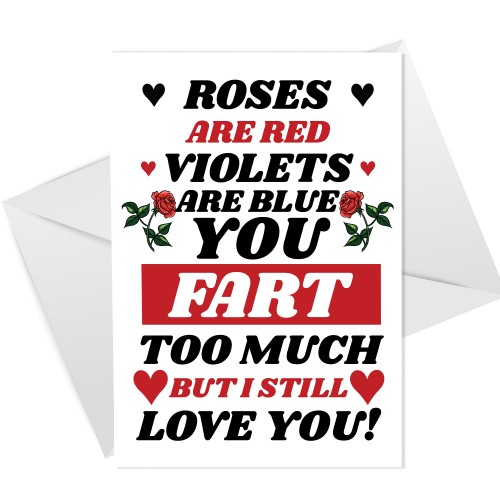 Funny Joke Anniversary Card Poem Valentines Birthday Card