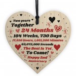 2nd Anniversary Gift Husband Wife Wedding Two Years Mr & Mrs