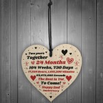 2nd Anniversary Gift Husband Wife Wedding Two Years Mr & Mrs
