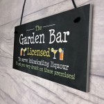 Funny Garden Bar Sign Licensed Plaque Home Bar Pub Man Cave Sign