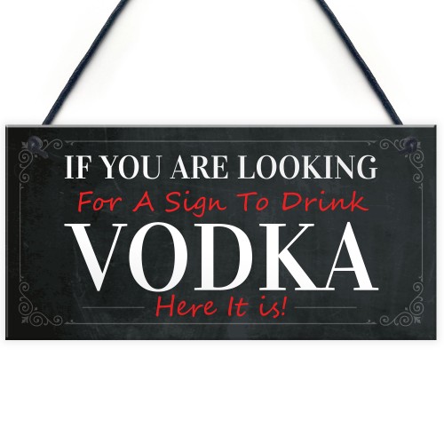 Funny Vodka Sign For Home Bar Novelty Bar Decor Sign Alcohol