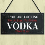 Funny Vodka Sign For Home Bar Novelty Bar Decor Sign Alcohol