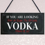 Funny Vodka Sign For Home Bar Novelty Bar Decor Sign Alcohol