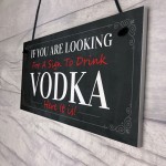 Funny Vodka Sign For Home Bar Novelty Bar Decor Sign Alcohol